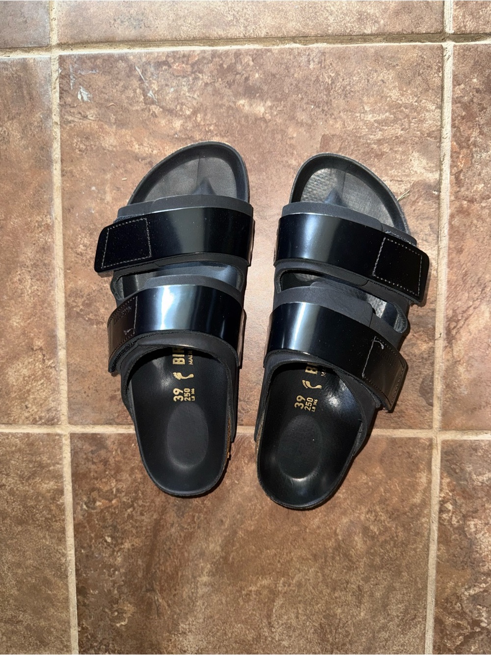 Birkenstock Black Uji Triple-Strap Sandals (Box)